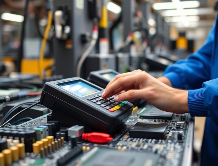 Línea de producción de terminales de autoservicio